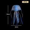 3Pcs Artificial Glowing Fluorescent Jellyfish Aquarium Decoration Fish Tank Underwater Plant Marine Aquatic Landscape Ornament