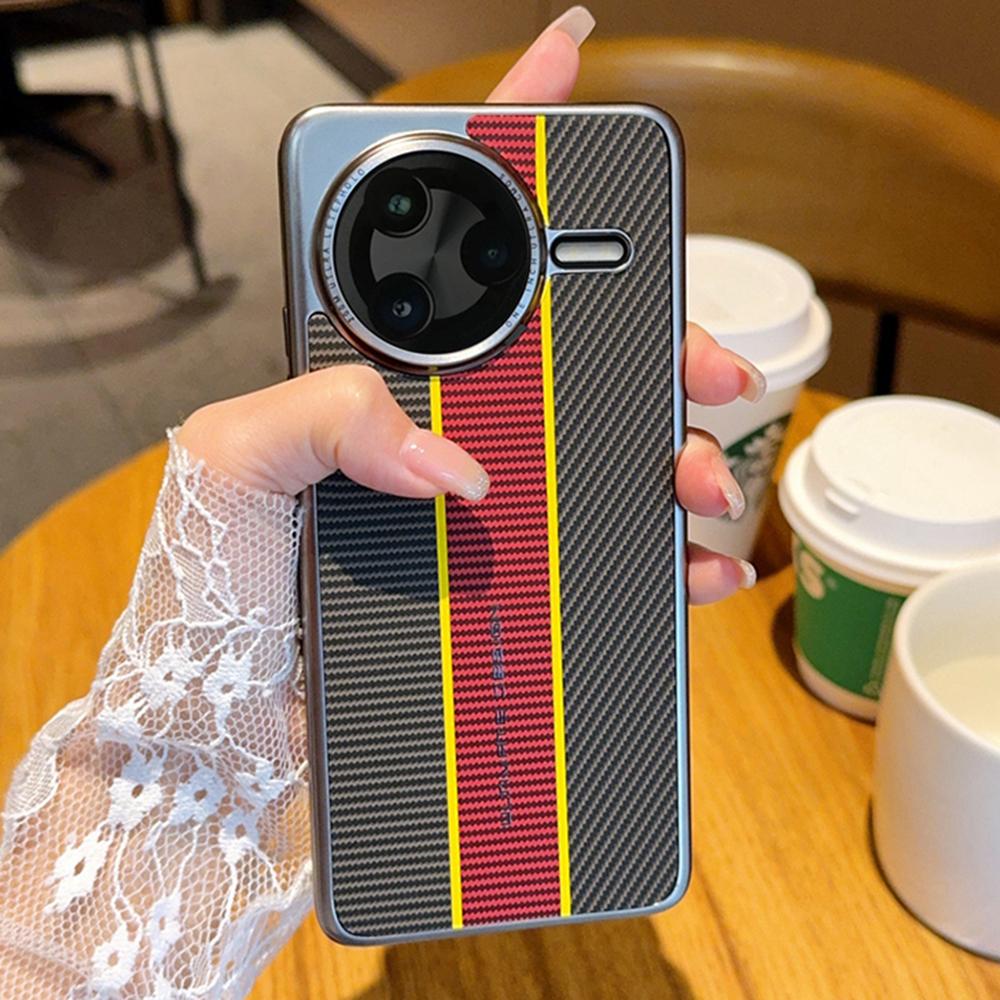 For Xiaomi Redmi K80 5G/Poco F7 Pro 5G Case Fiber Texture Leather+PC Phone Cover