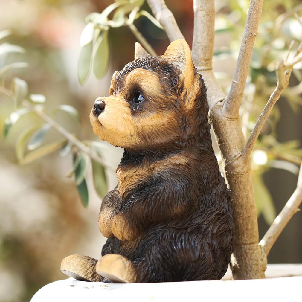 Devalier ca168 [Authentic] Yorkshire Terrier Resin Dog Figurine, Perfect Gift