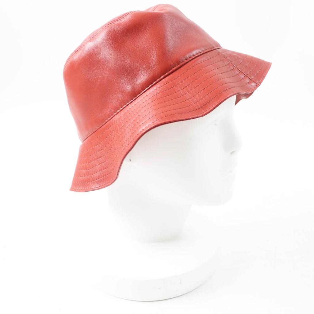 Excellent LOEWE hat Fisherman hat/bucket with anagram patch terracotta  Used
