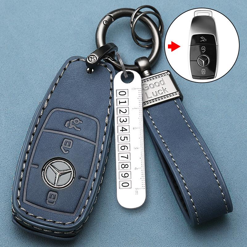 Premium Key Case for Mercedes E300L, C260, GLC, C200, A-Class, S-Class