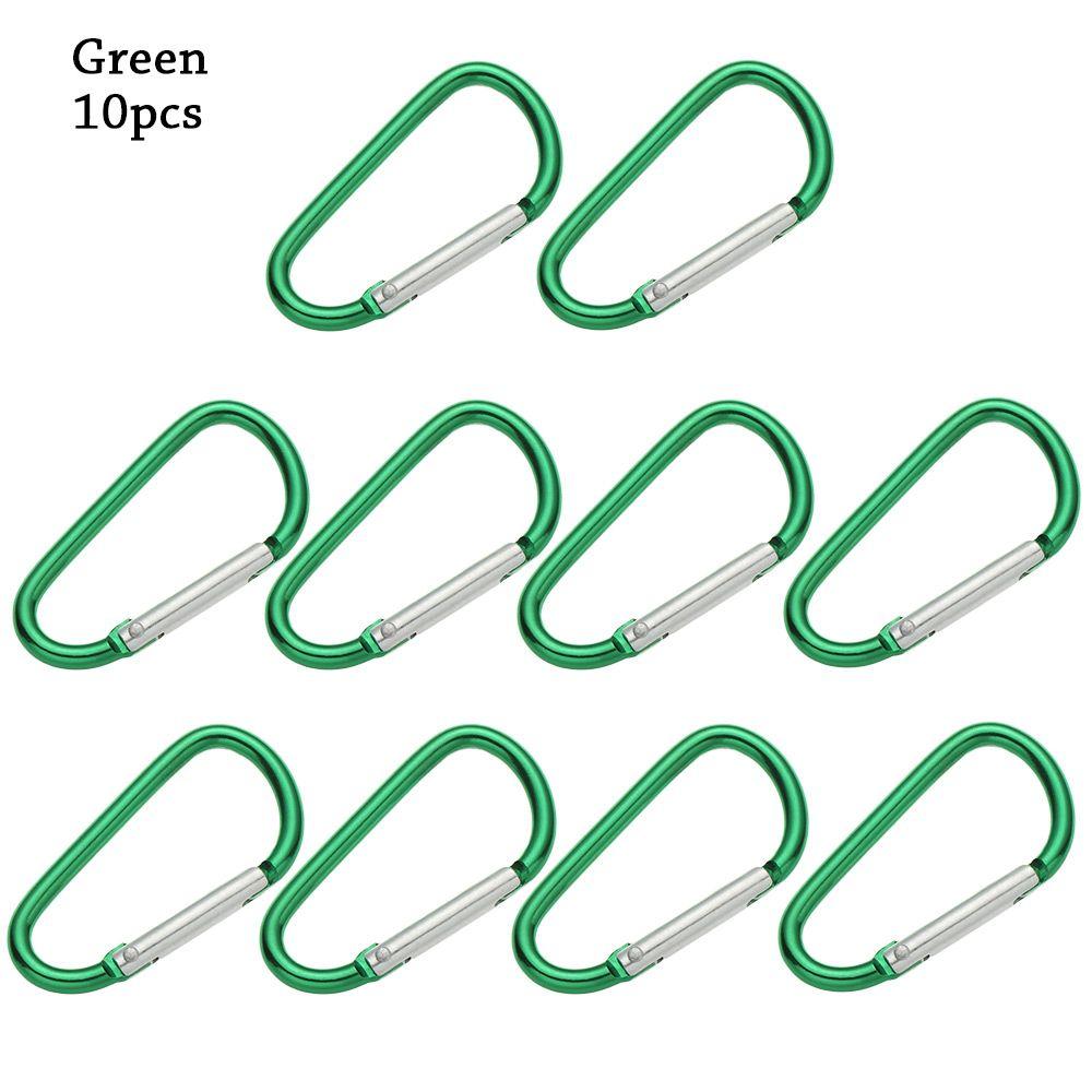 Flerfarget aluminiumsutstyr Legering karabiner Klatreknappspenne nøkkelring Camping Vandring Krok