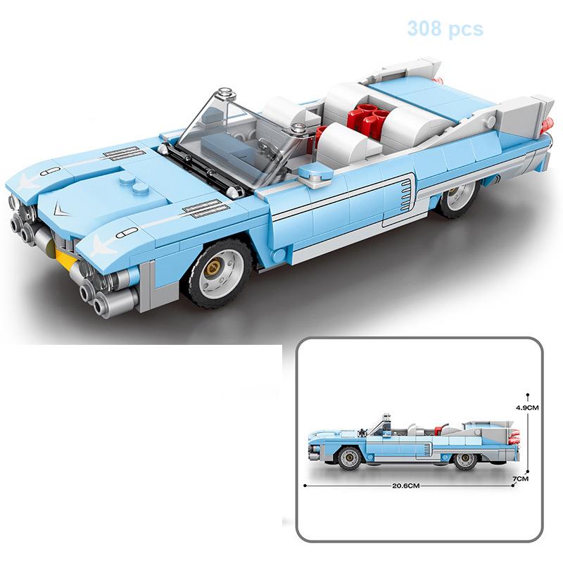 Technical Car City Speed  Sports Car Building Blocks Carro Rennau Voiture Vehicle MOC Educational Construction Toy