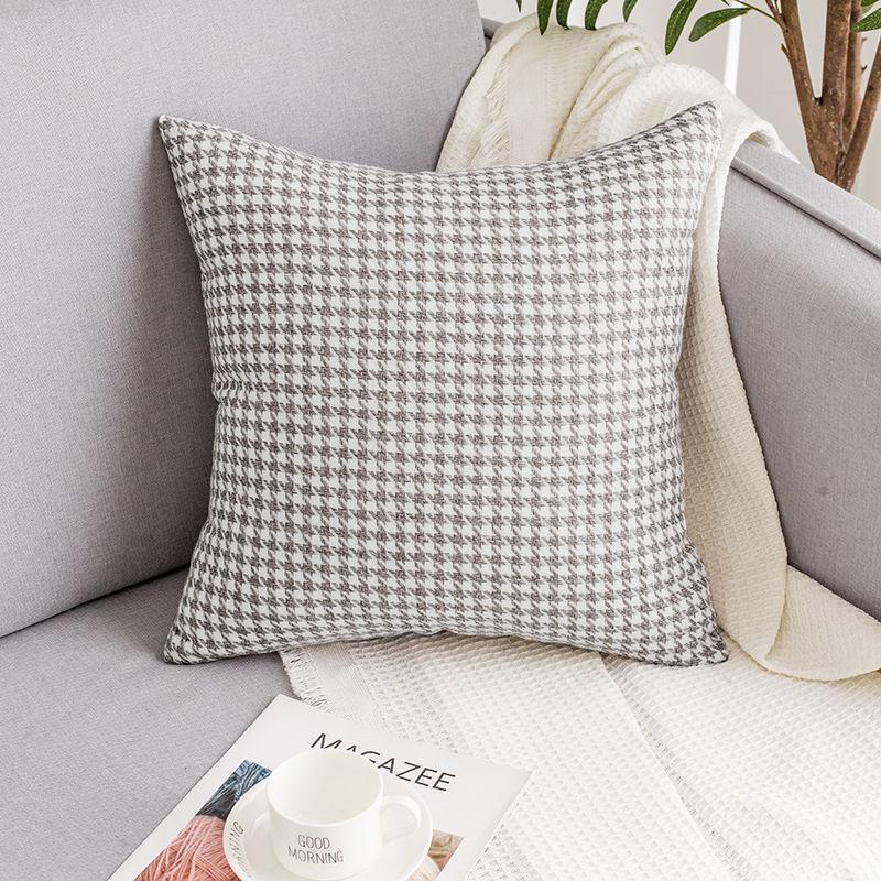 Nordisk Lett Luksus Houndstooth Putetrekk for Seng, Kontor, Bil eller Sofa