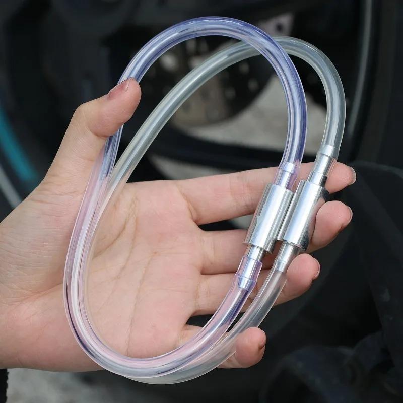 Motorcycle Brake Clutch Bleeder Hose Kit Hydraulic Brake Bleeder Tool with One Way Check Valve & Fuel Siphon Hose Tool