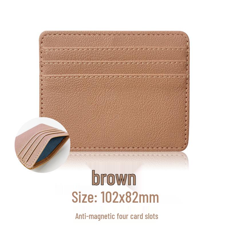 Exquisite Anti-Theft RFID Leather PU Card Holder: Universal, Spacious, & Stylish for Women