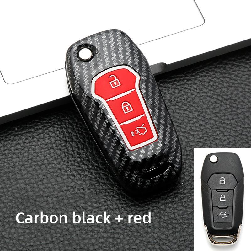 Abs Carbon Fiber Auto Key Fob Caser Fit For Ford Fusion Mondeo Mustang F-150 Explorer Edge Auto Auto Accessories