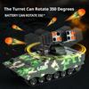 Remote Control 2.4g Battle Tank Military Missile Launcher Electronic Acousto Optic Rc Kids Toy Shoot Bulletstank Model Kids Toys