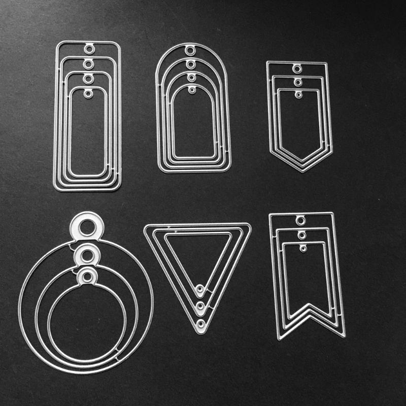 For Sharp Tag Metal Cutting Dies Stencil DIY Scrapbooking Album Stamp Paper Card