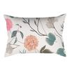 Home Flower and Green Plant Rectangular Waist Pillowcase, Peach Skin Velvet Digital Printed Throw Pillow, Office Waist Cushion Cover