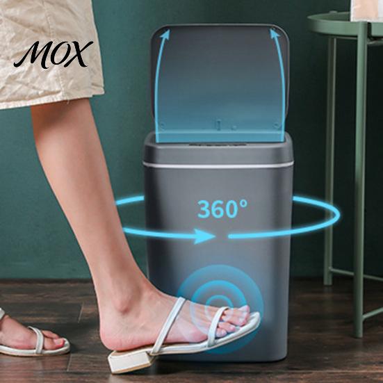Moderner Sensor-Mülleimer Automatische Dose, Berührungsloser Abfall 12L 14L 16L Fassungsvermögen, Wasserdicht Bewegung Freihändig Badezimmer-Abfalleimer Mülltonne mit
