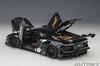AUTOart 1/18 Scale Liberty Walk LB-WORKS Lamborghini Aventador Limited Edition Black (LBWK/Carbon Black Hood) Finished Model 79244