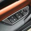 Carbon Fiber Car Inner Door Windows Control Panel Decorative Cover Trim Strips Stickers For BMW X1 E84 Car Interior