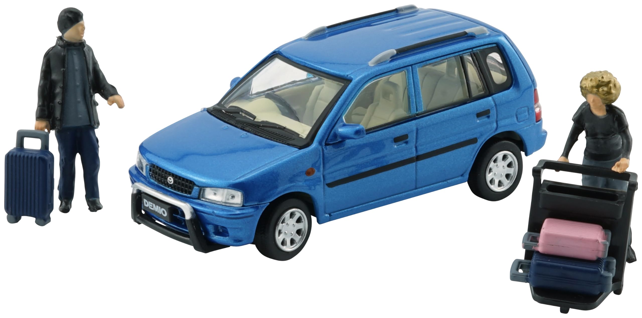 

BM CREATIONS Mazda Demio 1994 Blue LHD Готовый продукт 1/64 (метро)