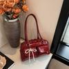 Fashionable Underarm Bow Bag for Women  Korean Edition New Simple Leisure Pillow Bag Trendy Versatile Shoulder Bag