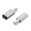 Portable USB C Female to MIDI Adapter Female USB C to Male USB B Printer Adapter High-Speed Transmission Connector