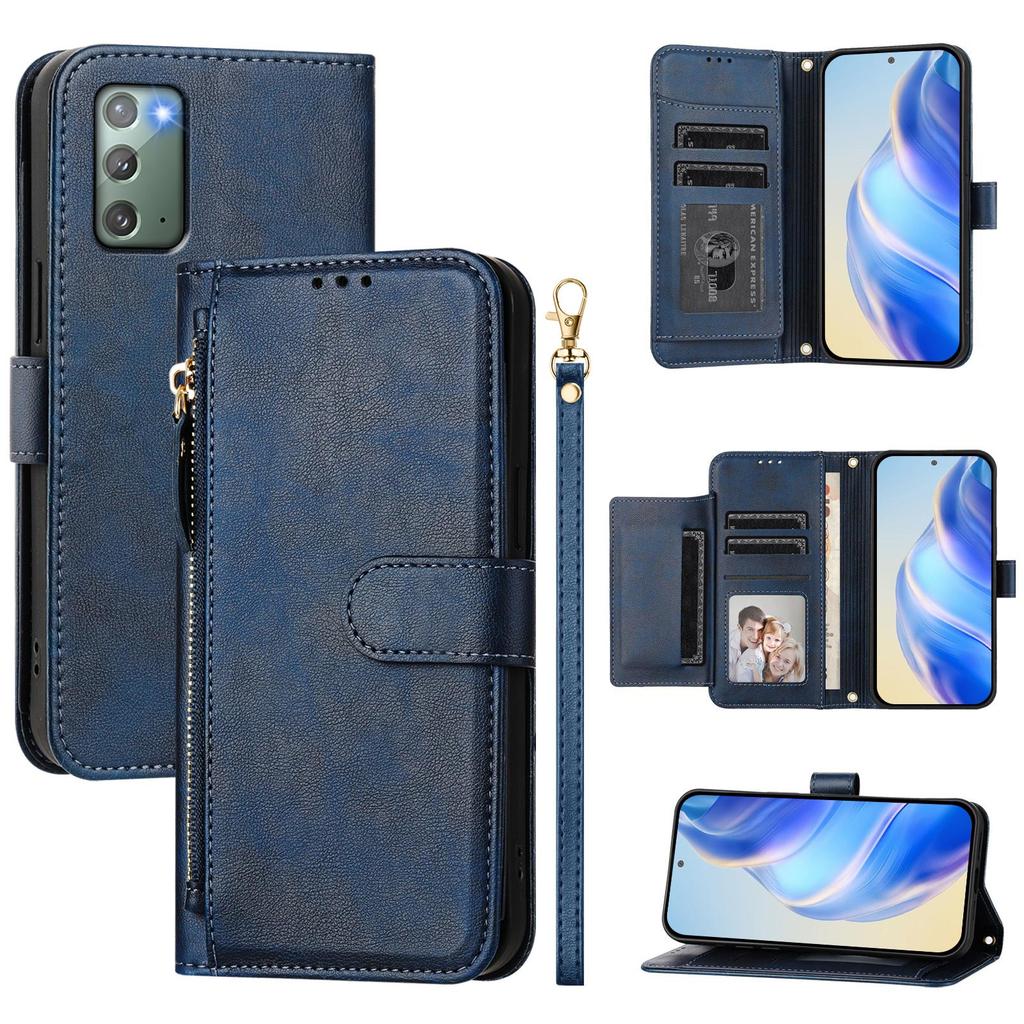 Zipper Leather Phone Wallet Case Book For Samsung Galaxy Note 20 10 9 8 S25 S24 Ultra Flip Cover
