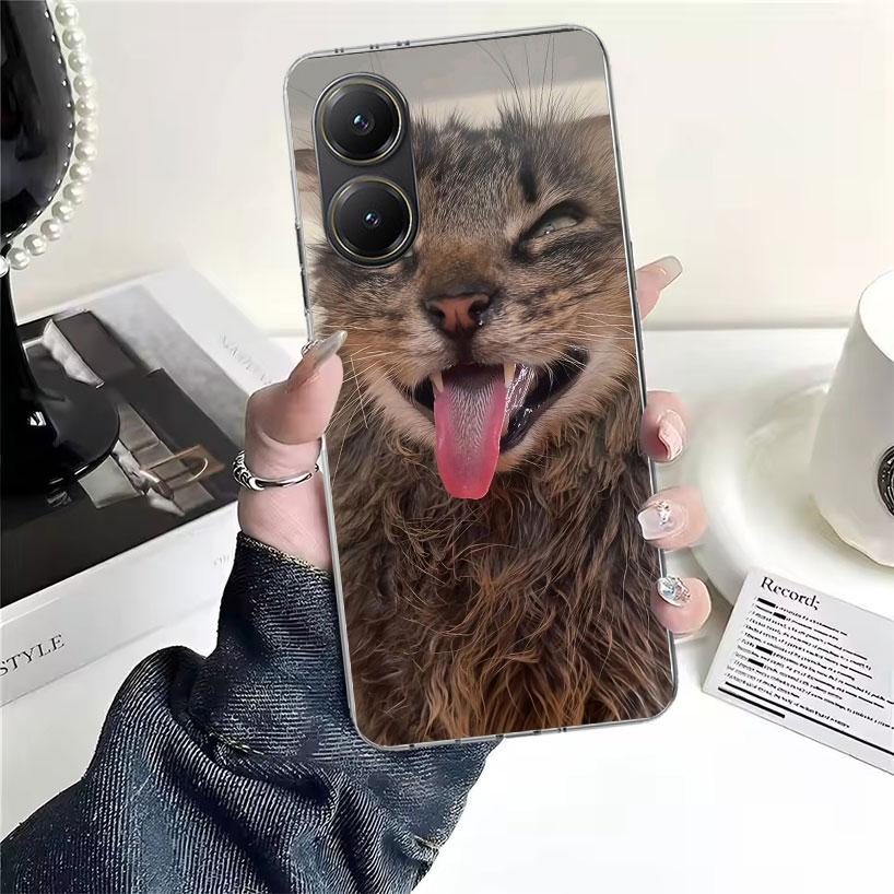 Pet Cat Funny Memes For Xiaomi Poco X7 X6 X5 F7 Ultra F6 F5 Pro Phone Case X4 Nfc F4 Gt F3 M6 M5S M5 M4 M3 Fundas Cover Coque