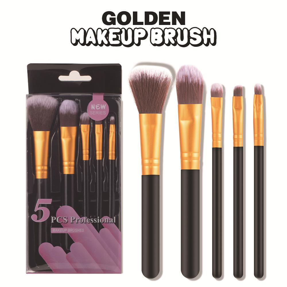 5PCS Makeup Brush Set Halloween Christmas Gift Smash Flour Rouge Brush Face Powder Blusher Brush, Eye Shadow Brush Makeup Tools