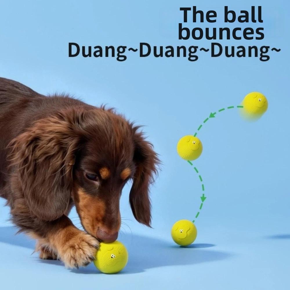 High Elasticity Pet Toy Ball Latex Squeaky Toy Ball Molar Ball Teeth Cleaning Toy Pet Supplies