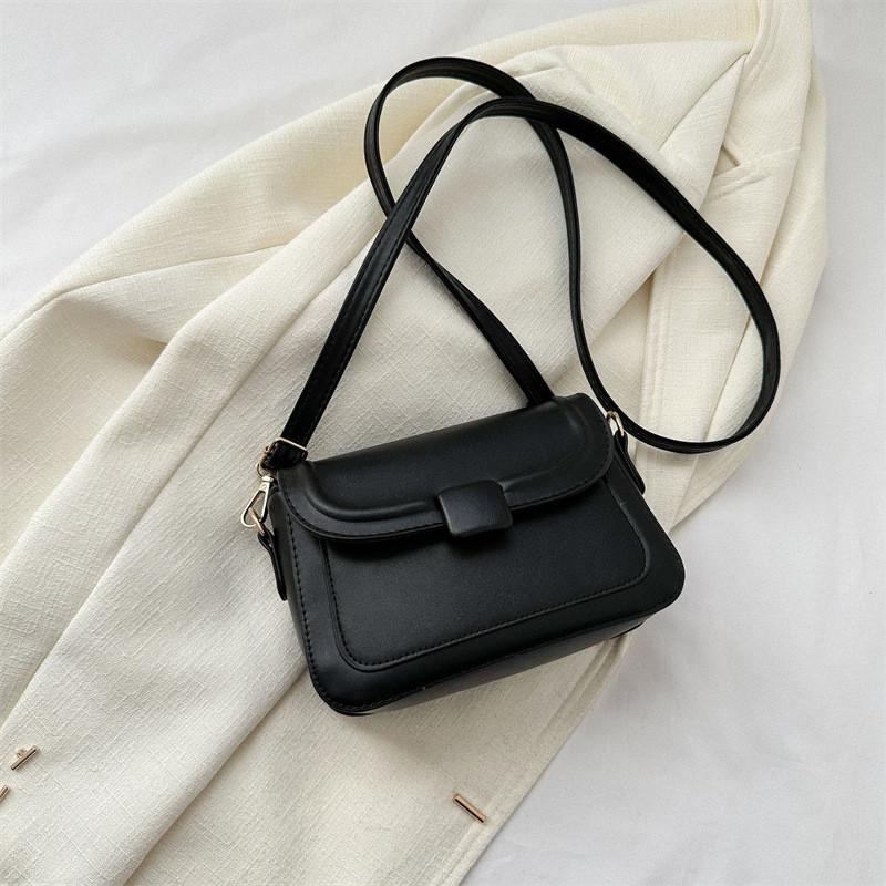 

Elegant Vintage Fashion Mini Shoulder Bag For Women With Magnetic Closure And Phone Pocket чёрный