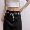 Vintage Women Waist Belt Vintage Thin Y2K Style Belt with  Pendant Women Metal Commuting Waist Belt