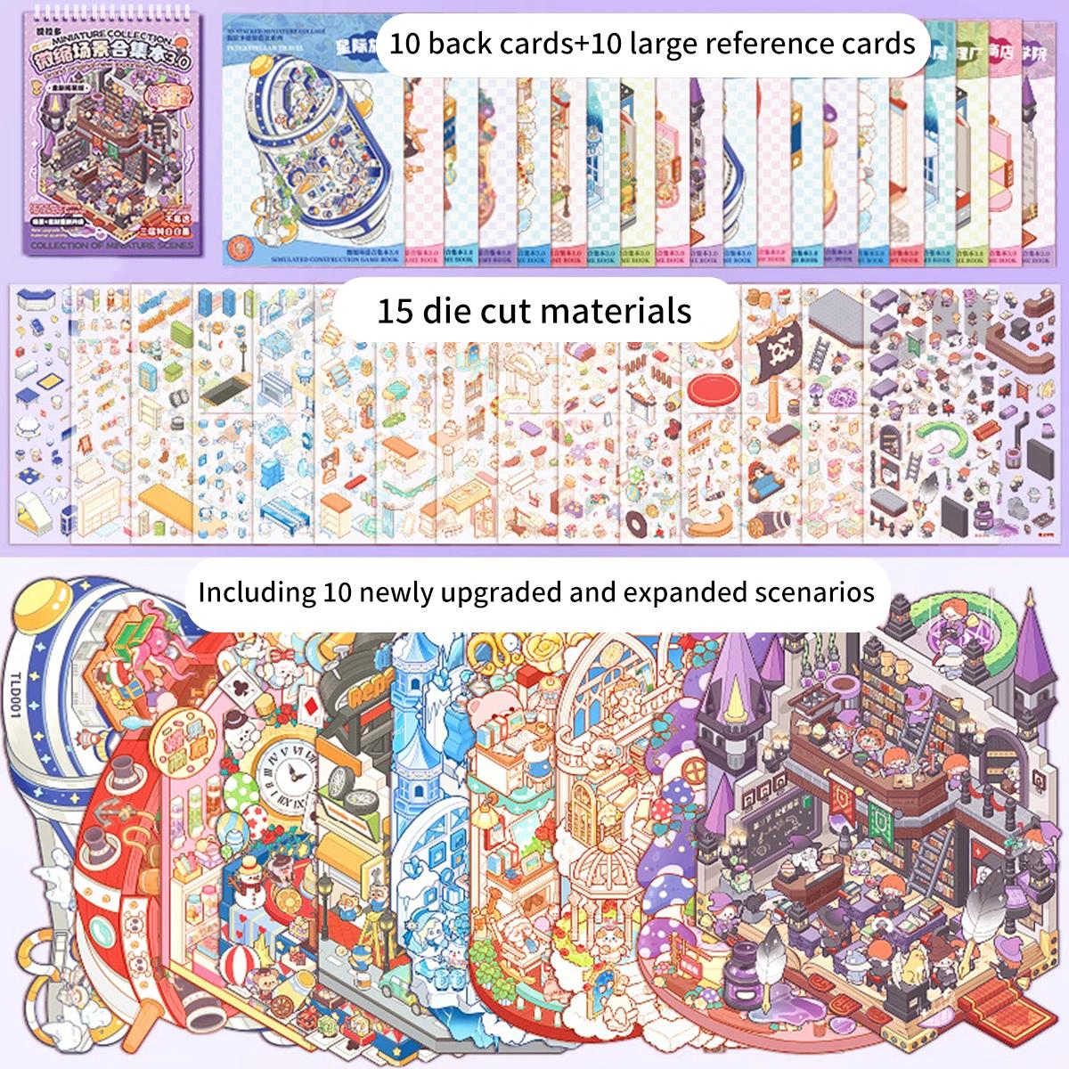 

3D Stereo Bear Bakery Stickers Cute Cartoon Miniature for DIY Scrapbook Journal Decoration DIY Scrapbook 3D Stereo Stickers