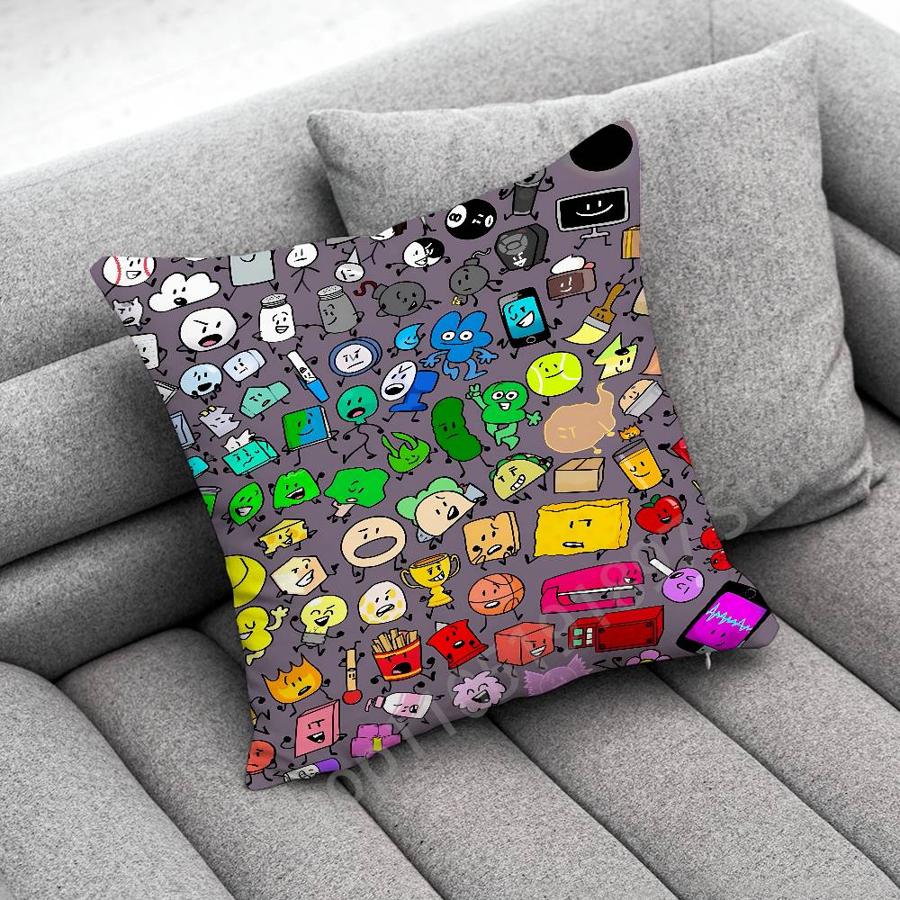 Bfdi B-Battle for Dream Island Cool Throw Pillow Case For 45x45cm 40x40cm 30x30cm 50x50cm 55x55cm Square Home Pillowcase Case