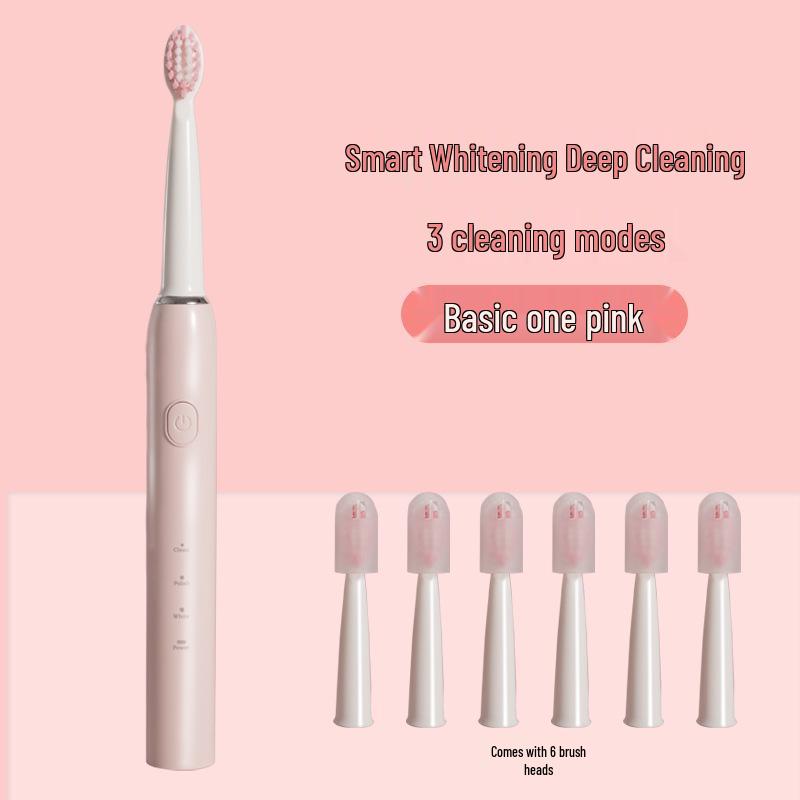 Adult Three-Speed Soft Bristle Sonic Electric Toothbrush with USB Charging