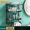 XuanYong Black Stainless Steel Bathroom Shelf with Towel Bar