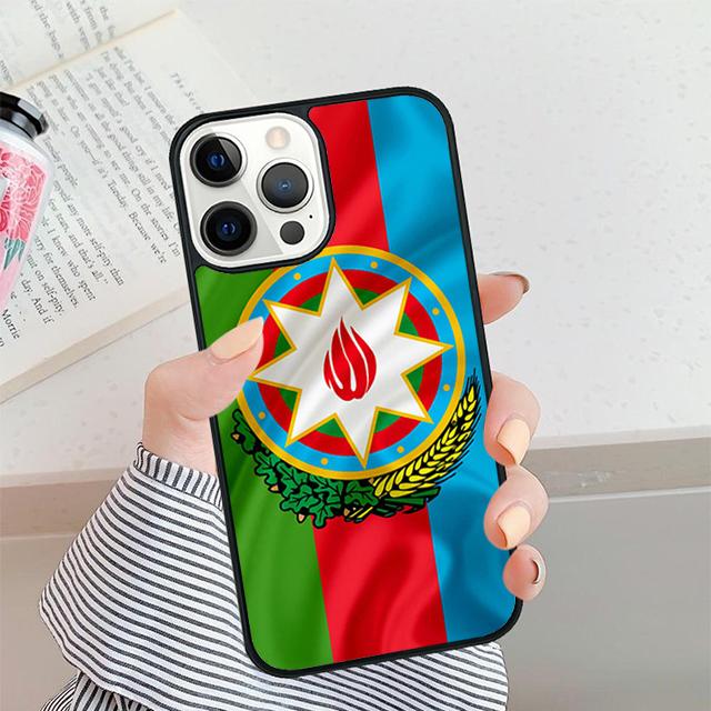 Azerbaijan Flag Phone Case For iPhone 17 Air 15 16 11 12 13 14 Pro Max Cover For iPhone 17 Air Max Plus Coque Fundas