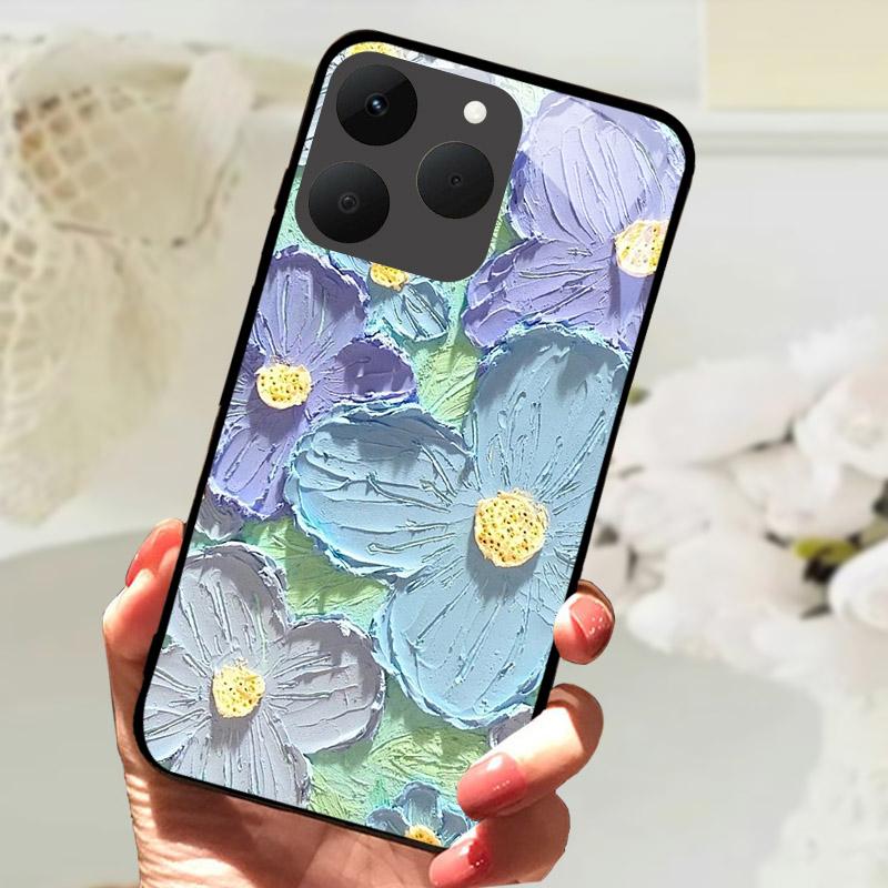 For Realme 15T 5G Phone Cases Back Cover Fundas Tempered Glass Shockproof Case For Realme15T RMX5111 Shell Coque Capa Bumper