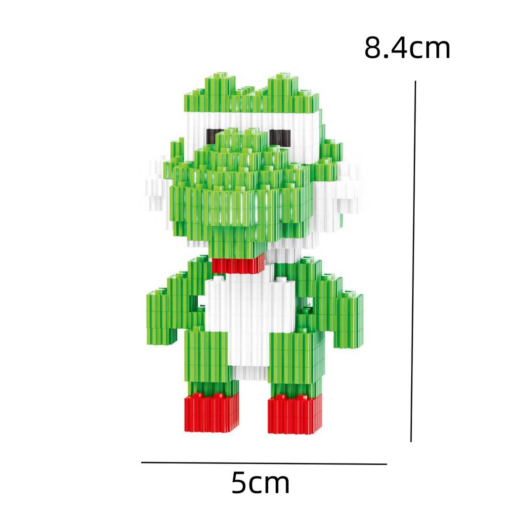 Building Blocks Particle Cartoon Kawai Desktop Ornaments Halloween Birthday Gifts Christmas Toys Cuddly Toy Dinosaur Puzzle