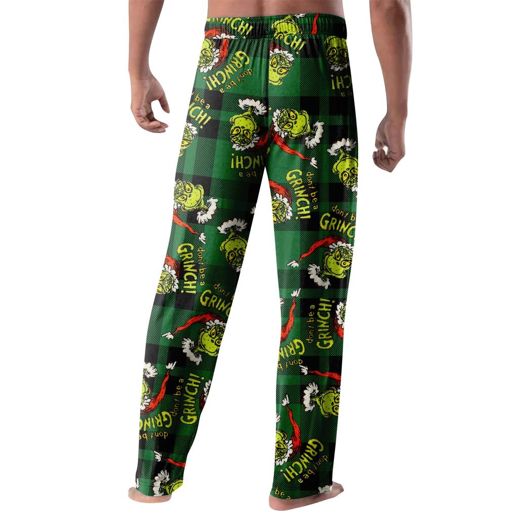 Пижамные брюки Домашняя одежда Повседневные Брюки на кулиске с эластичной талией Удобные Прямые Брюки для йоги Свободные