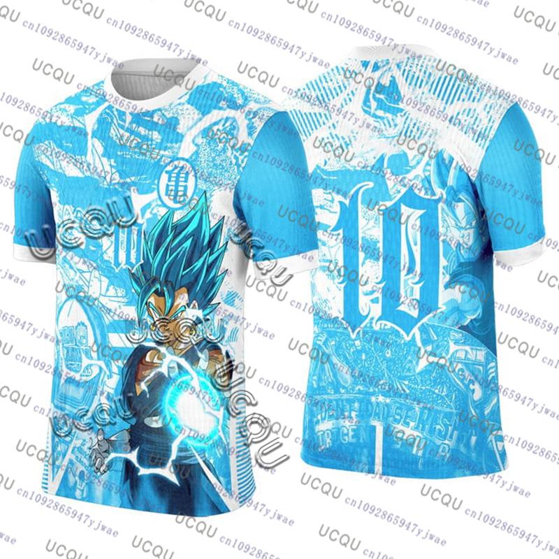 

2026Japanese Anime Football Jersey Dragon Ball Men/Women Oversize Tshirt Summer Sport Breathable Bandai Cosplay Tshirt 3XL