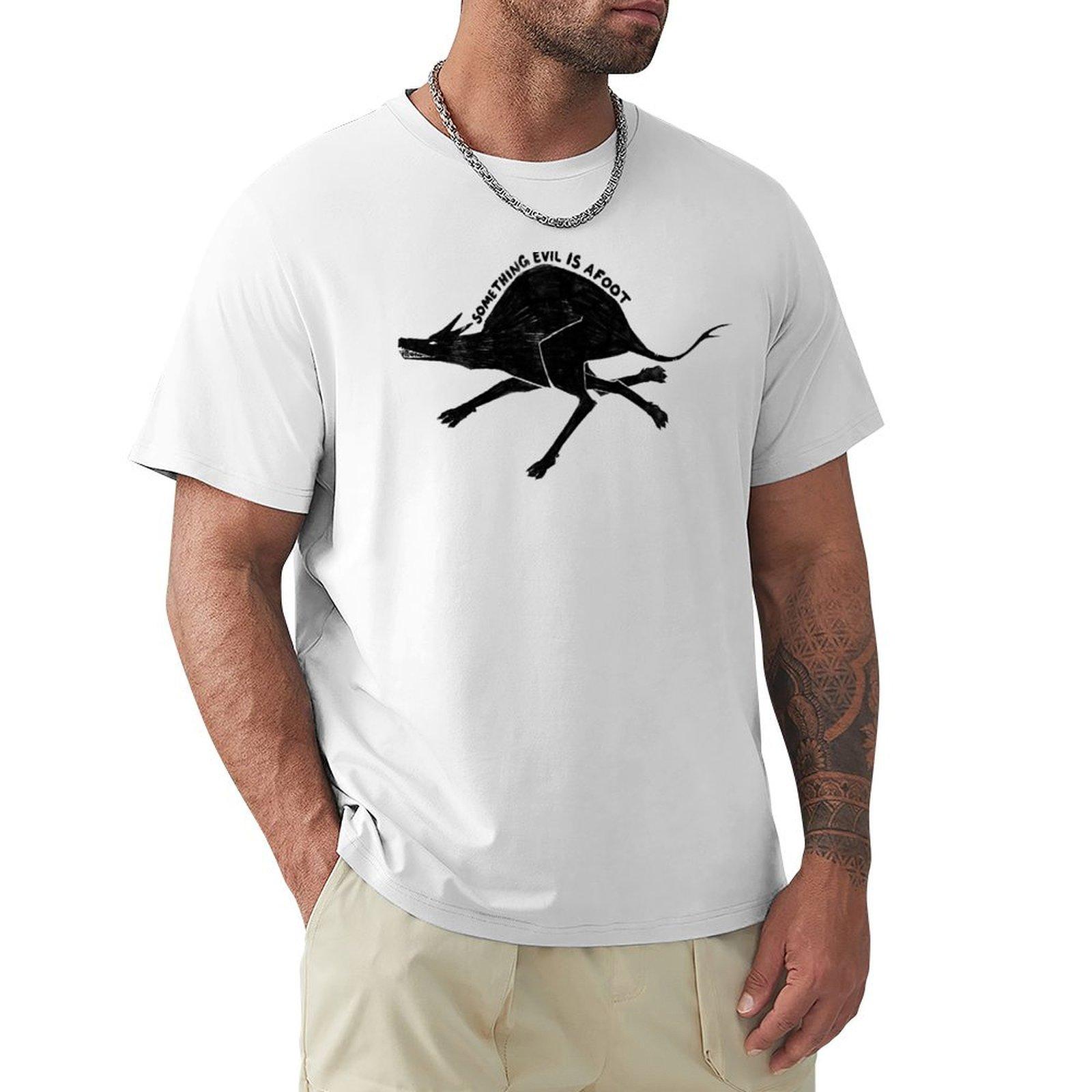Something Evil Tshirt Basic Plain Short Sleeve Crew Neck Tee S