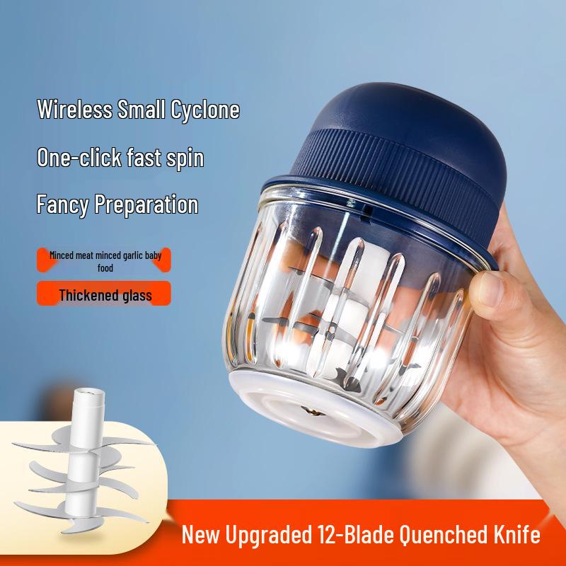 Wireless Mini Electric Garlic Masher with Type-C Charging