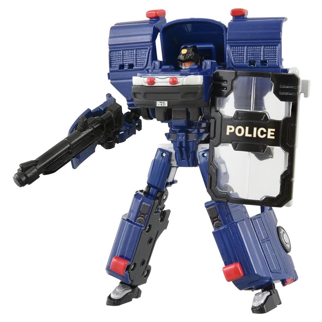 Takara Tomy Tomica Job Labor Police Braver Riot Police & Traffic Police W Set Miniature Car Toy for Ages 3 and Up
