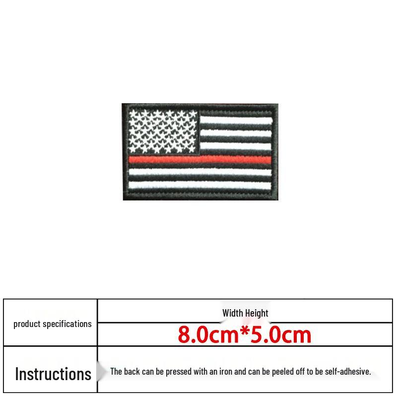 Velcro American Flag Embroidered Backpack Patch - Outdoor Stars & Stripes Badge