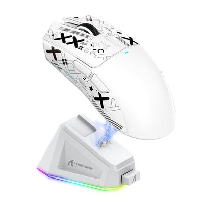 ATTACK SHARK X11 Gaming Mouse Wireless 63g 22000DPI Charging Dock Included Tape Included Up To 65 Hours of Operation Certified 2.4g/Bluetooth/USB-C