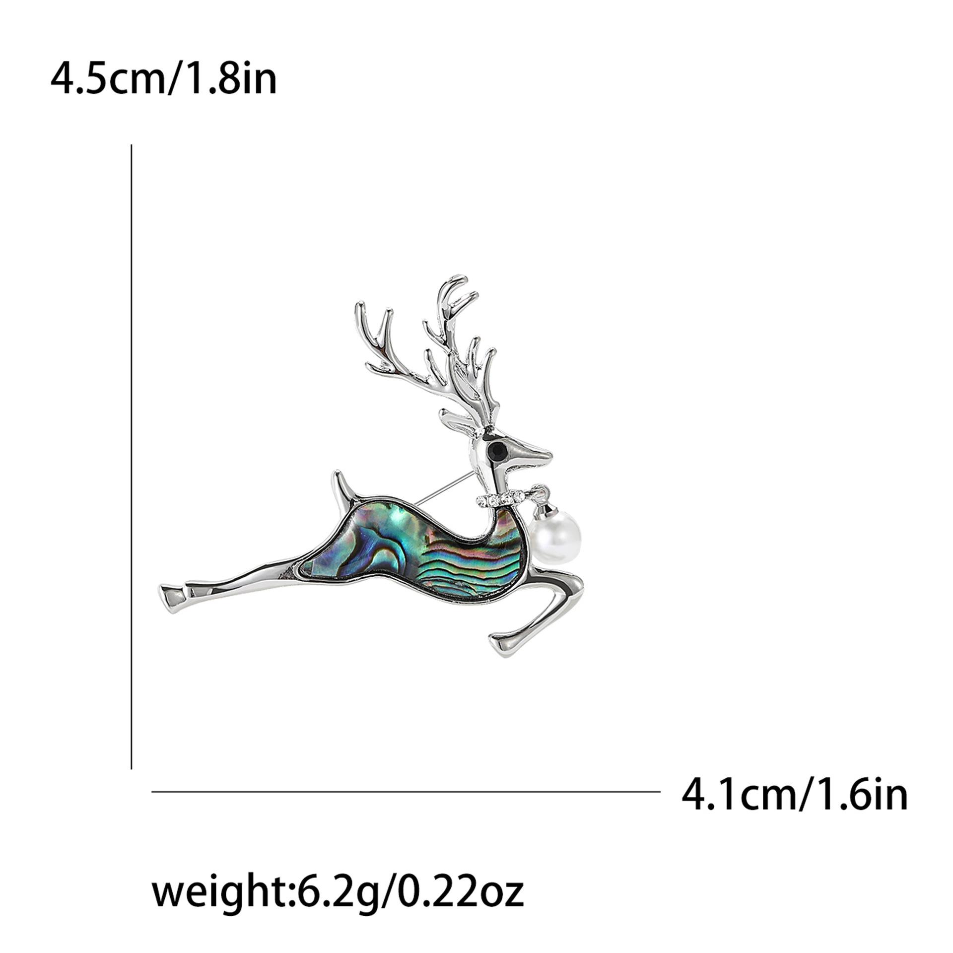 

Атмосферный сплав жемчужная ракушка брошь лось модный универсальный женский костюм кардиган корсаж ювелирные изделия булавка