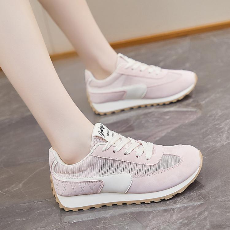 Letní studentské sportovní prodyšné ležérní boty se silnou podrážkou pro větší výšku