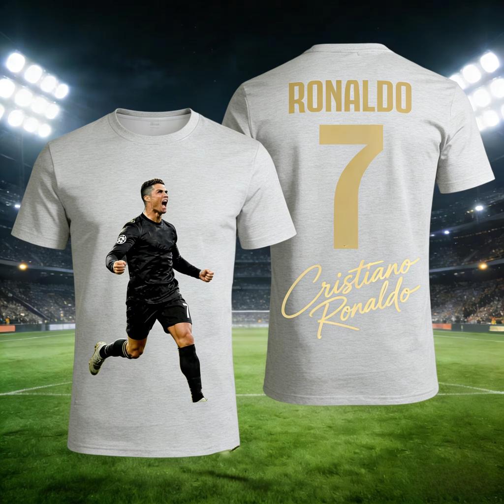 Tricou Fotbal Ronaldo 7 2026 Unisex Unisex Nouă Modă Bumbac Casual Fan Fotbal Respirabil Confortabil Top de Vară Streetwear