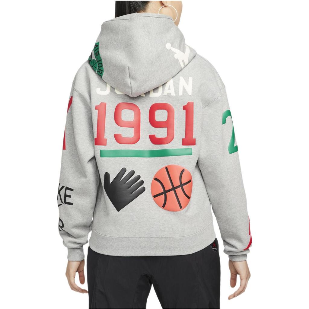 Jordan Hoodie (Asia Sizing) Grey Women Streetwear DO4159-063