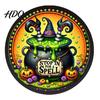 Halloween Holiday Decorations LED Glowing Hanging Decor Acrylic Window Ornament with Light Spooky Durable Signs Sign for Door Wall Haunted