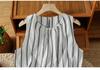 Premium Women's Vertical Stripe Vest – Korean Style Loose Summer Top 2025