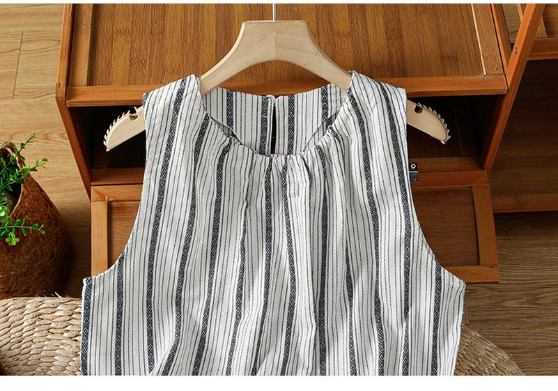 Premium Women's Vertical Stripe Vest – Korean Style Loose Summer Top 2025