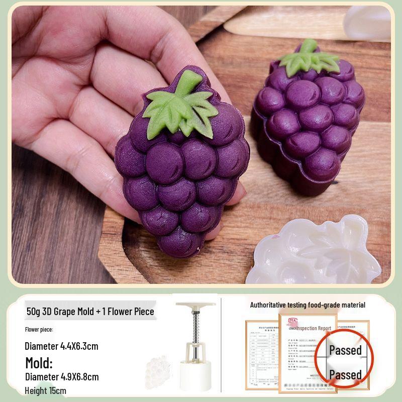 Traditional Cartoon Mooncake Mold, Hand-Press Type for Baking, Available In 50g, 75g, 100g Sizes