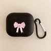 Bow pattern headphone cover for AirPods Pro2/Pro3/Pro anti drop headphone cover for AirPods 4/3/1/2 shock-absorbing
