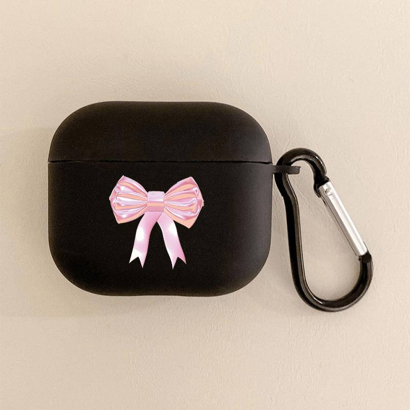 Bow pattern headphone cover for AirPods Pro2/Pro3/Pro anti drop headphone cover for AirPods 4/3/1/2 shock-absorbing